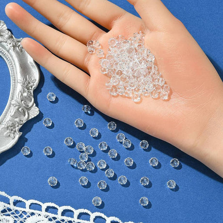 Preciosa Bellatrix Krystal Perler – Crystal (6mm) 4 stk. - Uniq Perler - 123023