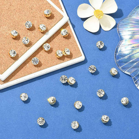 Preciosa Kristall Chaton – 18K Förgylld Fassning (SS39/8,2mm)