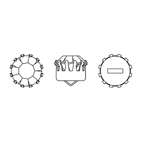 Preciosa Kristall Chaton – 18K Förgylld Fassning (SS39/8,2mm)