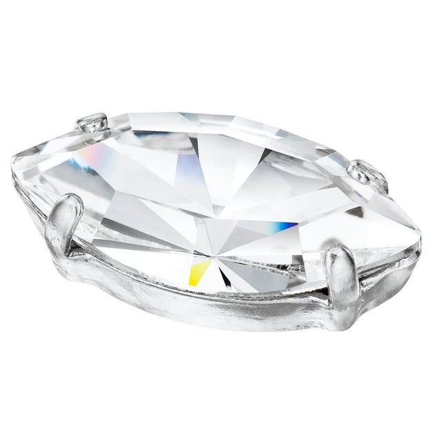 Preciosa Krystal Perle – Navette, Klar (15x7mm) - Uniq Perler - 118847