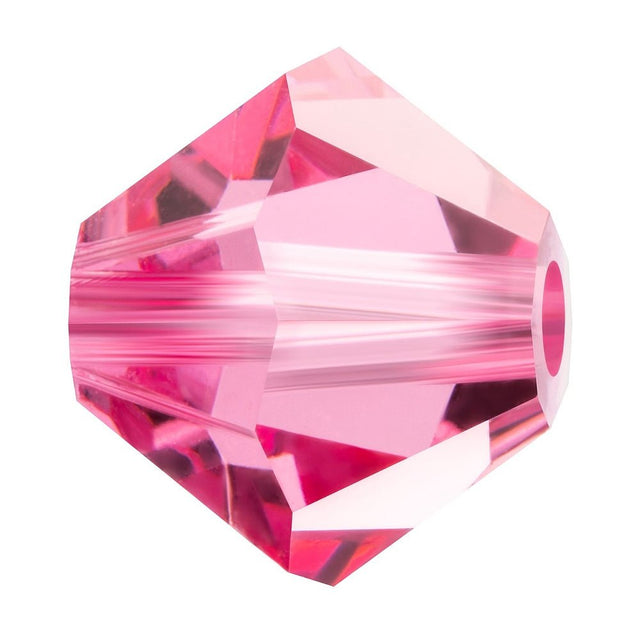 Preciosa Krystal Perler – Bicone, Rose, Rondel (4mm) 8 stk. - Uniq Perler - 123095