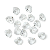 Preciosa MAXIMA Hjerteformede Krystal Vedhæng – Crystal (10mm) 2 stk. - Uniq Perler - 123114