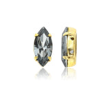 Preciosa MAXIMA – Navette, 18K Forgyldt Messing, NightFall (15x7mm) - Uniq Perler - 122985