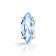 Preciosa MAXIMA – Navette, Light Sapphire, 18K Forgyldt Messing (10x5mm) - Uniq Perler - 122999