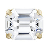 Preciosa MAXIMA – Octagon, 18K Forgyldt Messing, Crystal (12x10mm) - Uniq Perler - 122991