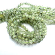 Prehnit Perler – Facetteret (4mm) - Uniq Perler - 845238