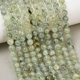 Prehnit Perler – Runde (6~6,5mm) - Uniq Perler - 125074