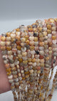 Heart-Shaped Crazy Agate Beads – Yellow, Faceted (6mm)