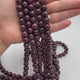 Kvarts Pärlor Imitation Granit – Violröd, Runda (10mm) 
