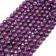 Jade Perler – Lilla, Facetterede, Runde (10mm)