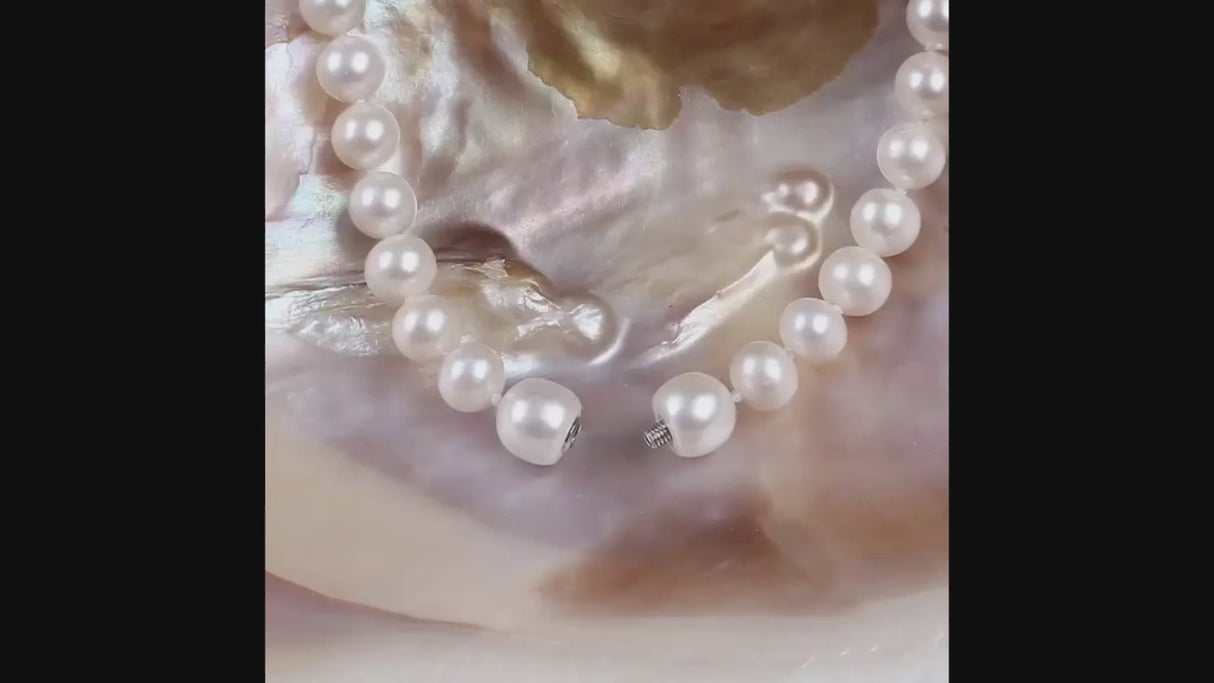 DIY Freshwater Pearl Necklace With Freshwater Pearl Clasp