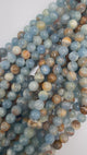 Aquatine Blå Kalcit Pärlor – Grade A (8mm)