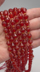 Karneol Perlen – Bicone, Grade A (8mm)