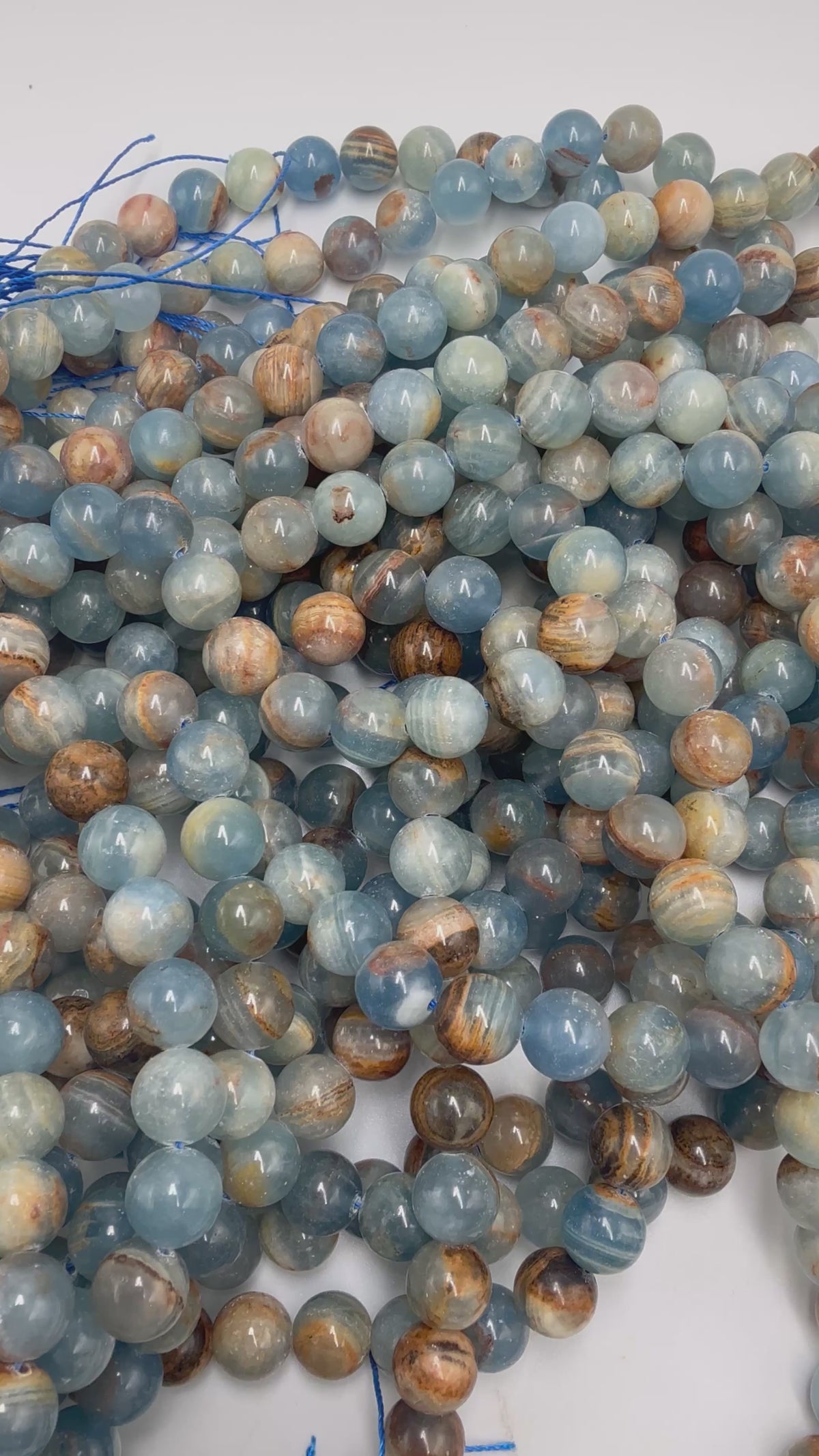 Aquatine Blue Calcite Grade A (10mm)