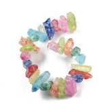 Rå Flerfarvet Kvarts Perler, (3 - 8x15 - 35mm) - Uniq Perler - 114706