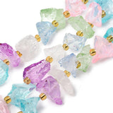 Rå kvarts nuggets perler – fargemiks (8 - 18mm) - Uniq Perler - 117283