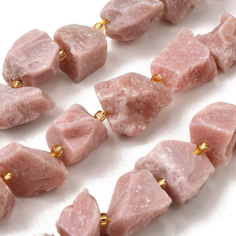 Rå Opal – Rosa, Nuggets (10 - 28mm) - Uniq Perler - 76918686567812898005899284