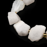 Rå White Jade – Hvid, Nuggets (7 - 16mm) - Uniq Perler - 566777