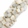 Rå White Jade – Hvid, Nuggets (7 - 16mm) - Uniq Perler - 566777