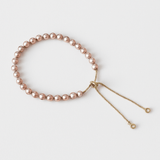 Regulerbar Armbånd med Ferskvandsperler, rosa Nuancer - Uniq Perler - 514433