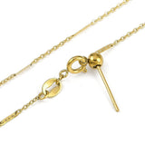 Regulerbar Bar Link Halskæde, Forgyldt Stål, 50cm - Uniq Perler - 114536