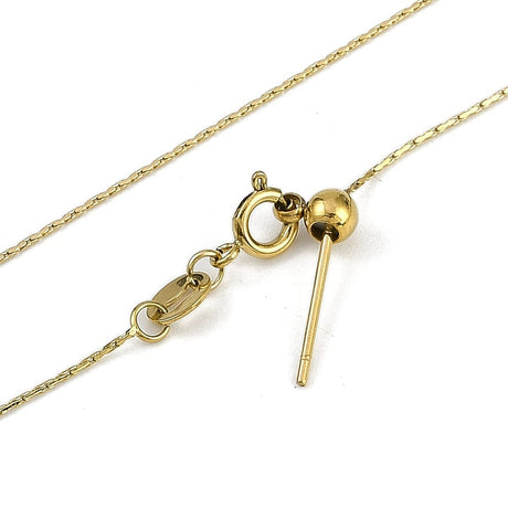 Regulerbar Coreana Halskæde – Forgyldt Stål (50cm) - Uniq Perler - 114537