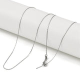 Regulerbar Coreana Halskæde – Stål (50cm) - Uniq Perler - 115095