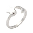 Regulerbar Ring (Anti Stress) – Platinbelagt Messing - Uniq Perler - 126229