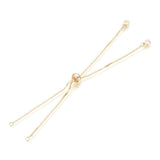 Regulerbar Slider Armbånd - 18K Langtidsholdbar Forgyldt (118mm) - Uniq Perler - 673849