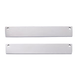 Rektangulær Mellemled - Stål (39x8x1.8mm) 2 stk - Uniq Perler - 