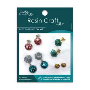 Resin Mini Kit For Ear studs – DIY Jewelry Set, 33 Pieces - Uniq Perler - 113618