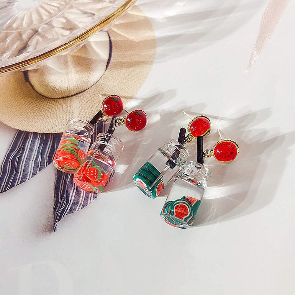 Resin Vedhæng – Mix Farver (25x10mm) 20 Dele - Uniq Perler - 114872