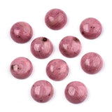 Rhodochrosite Cabochon – Half-round (8x3~4mm), 5 pcs. - Uniq Perler - 
