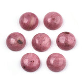 Rhodochrosite Cabochon – Half-round (8x3~4mm), 5 pcs. - Uniq Perler - 