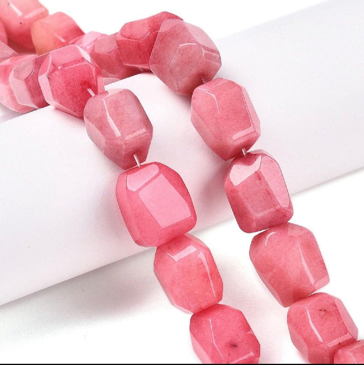 Rhodocrosit - Kantet (12×17mm) - Uniq Perler - 114199