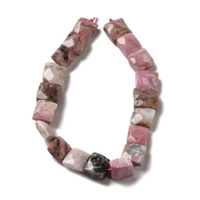 Rhodonite – Edged, Faceted (10.5x10x6mm) - Uniq Perler - 840849
