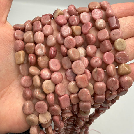 Rhodonit Nuggets – Rosa (8-10mm) - Uniq Perler - 125373