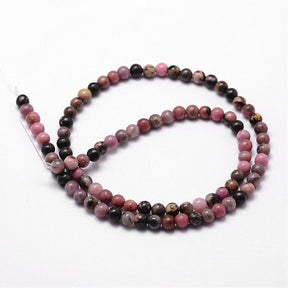 Rhodonite Beads – Round (4mm) - Uniq Perler - 