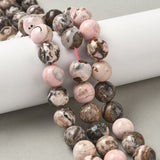 Rhodonit – Rosa/Brun, Runde (12mm) - Uniq Perler - 76931238567802898005599284