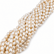Rice Ferskvandsperler - Hvid, Grade AA (9 - 10x7 - 7,5mm) - Uniq Perler - 122290