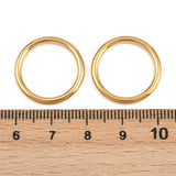 Ring i Forgyldt Rustfrit Stål - Langtidsholdbar (20mm, 2 stk) - Uniq Perler - 116190