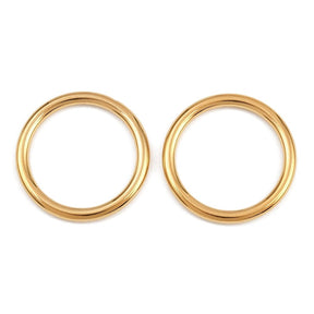Ring i Forgylt Rustfritt Stål - Langvarig (20mm, 2 stk) - Uniq Perler - 116190