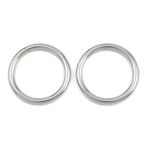 Ring in Stainless Steel - Long-lasting – Silver color (20mm, 2 pcs) - Uniq Perler - 116189