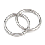 Ring i Rustfrit Stål - Langtidsholdbar– Sølvfarve (20mm, 2 stk) - Uniq Perler - 116189