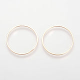 Ring Mellemled/Vedhæng, 18K forgyldt (25x1mm, 6 stk) - Uniq Perler - 115552