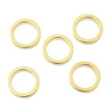 Ring Mellemled/Vedhæng - 18K Langtidsholdbar Forgyldt (20mm, 6 stk) - Uniq Perler - 115506