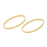 Ring Mellemled/Vedhæng - 24K Langtidsholdbar Forgyldt (10x20mm) 6 stk - Uniq Perler - 115462