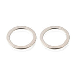 Ring Mellemled/Vedhæng - Langtidsholdbar Platin Belagt (20mm, 6 stk) - Uniq Perler - 115505