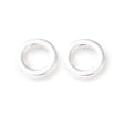 Ringe – Lukket, Langtidsholdbar forsølvet/925 sterling sølv(9x2mm) 6 stk. - Uniq Perler - 122143