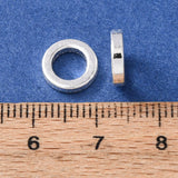 Ringe – Lukket, Langtidsholdbar forsølvet/925 sterling sølv(9x2mm) 6 stk. - Uniq Perler - 122143